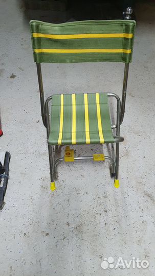 Стул рыбака раскладной с держателем для удилища