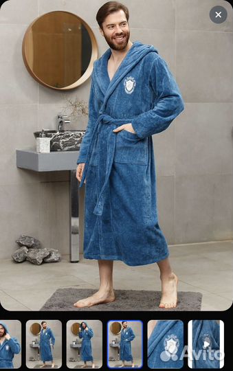 Мужской махровый халат Турция