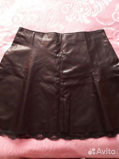 Юбка кожзам