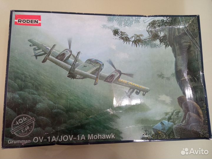 Сборная модель самолета 1:48 Grumman OV-1A Mohawk