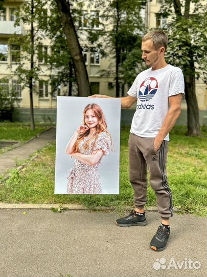 Портрет на холсте по фото, печать на холсте