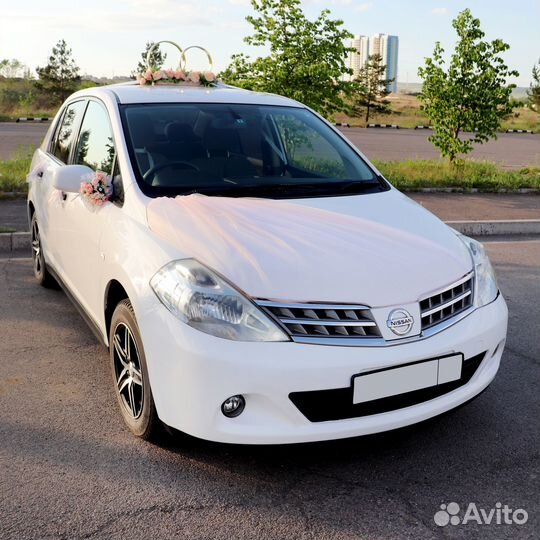 Свадебное украшение на машину авто персиковое