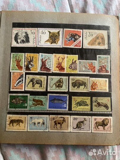 Марки времен СССР, из разных стран