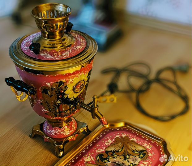 Самовар электрический с художественной росписью