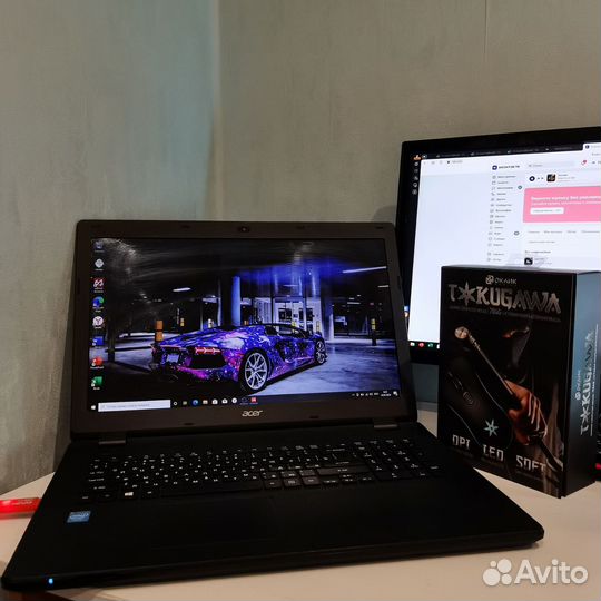 Большой Ноутбук 17.3 Acer SSD/HDD RAM8GB intel