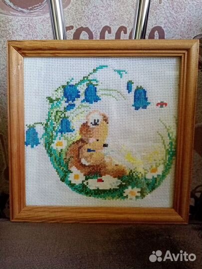 Картины крестиком в рамках (дерево) от новичка