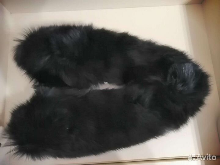 Меховой воротник песец