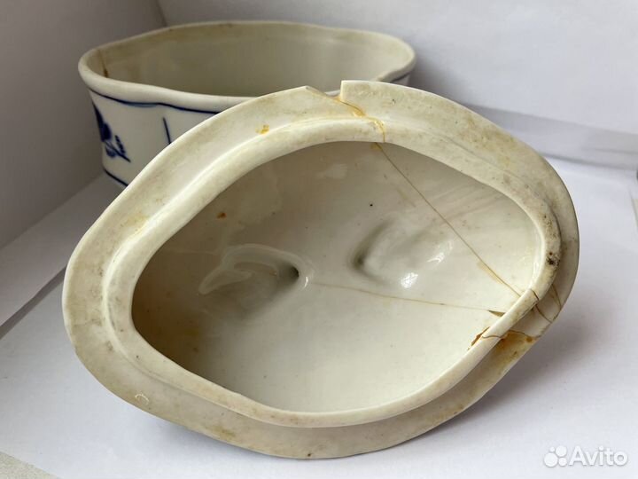 Конфетница Шкатулка Сахарница Гжель