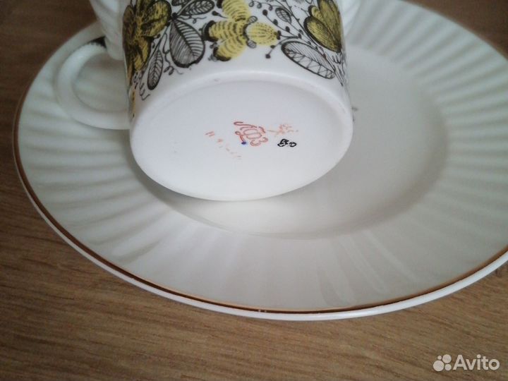 Чайная пара костяной фарфор лфз