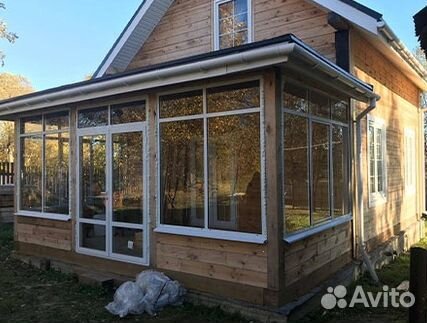 Остекление веранды алюминиевое