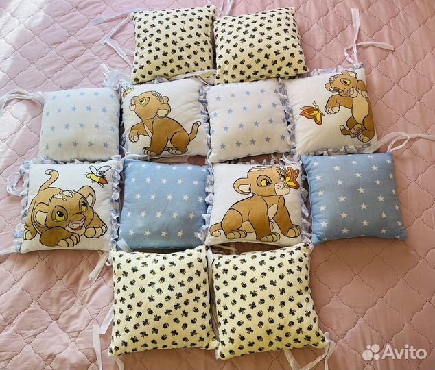 Подушки-бортики в кроватку