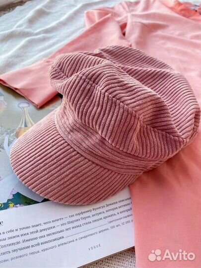 Кепка женская кепи кортуз Stradivarius розовая