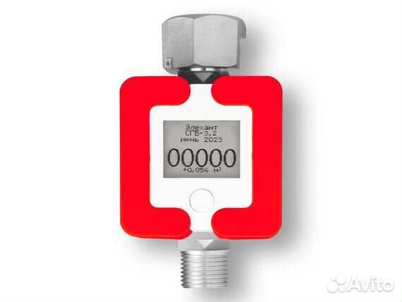 Счетчик газа сгб-3.2 с ТК Красный