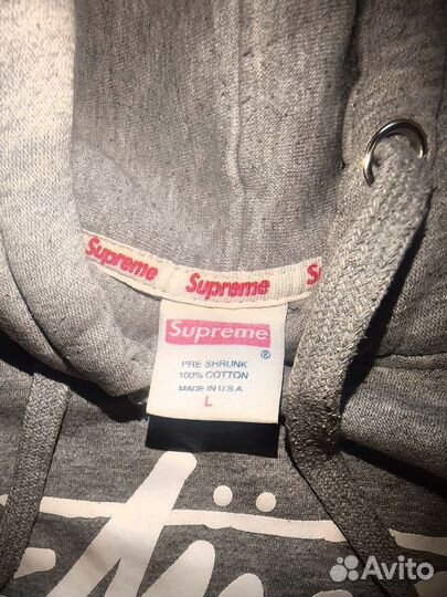 Худи supreme stussy