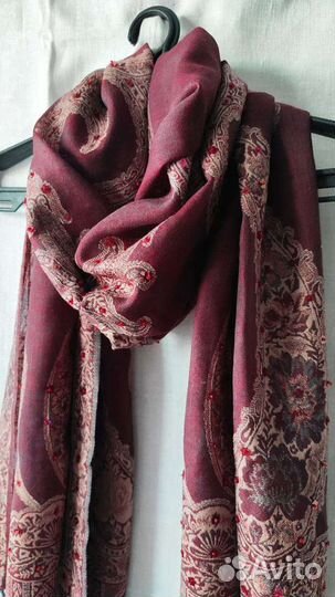 Новый шарф шерсть Woolmark