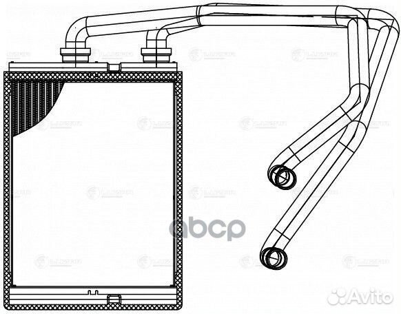 Радиатор отоп. для а/м Nissan X-Trail (T30) (00)