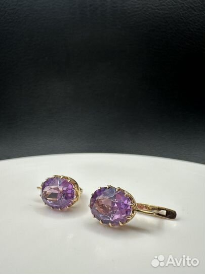 Золотые серьги СССР 583 пробы