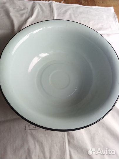 Таз эмалированный новый большой СССР