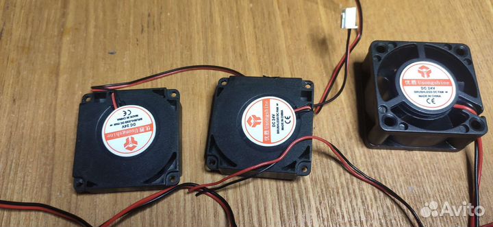 Вентиляторы 24В 40x10, 40x20, 35x10