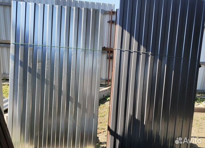 Профнастил 1200х2000 C8 оцинкованный PFN-7622