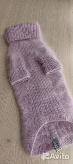 Свитер лавандовый вязаный из пуха норки для собаки