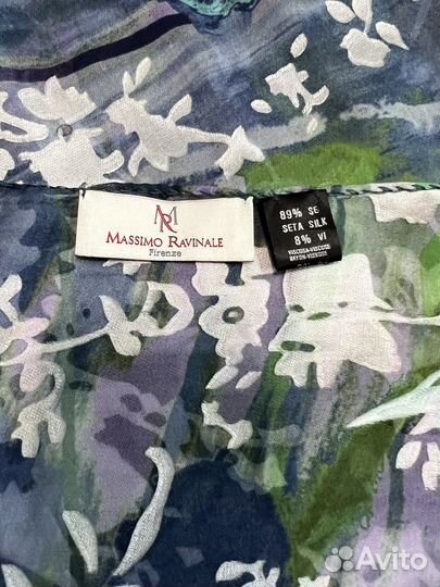 Итальянский шелковый шарф, 45*180 см