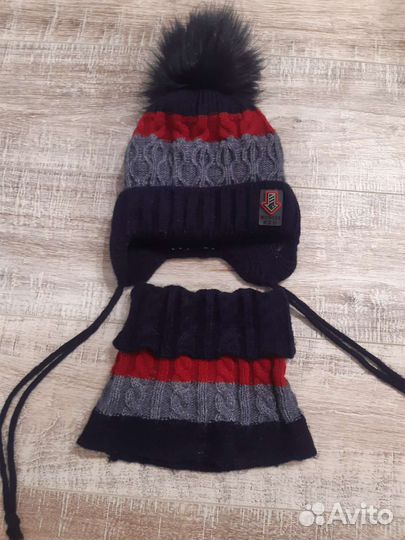 Зимняя шапка и снуд