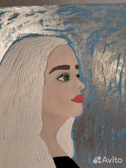 Картина текстурной пастой 40 на 50 см 