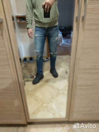 Джинсы pull and bear super skinny