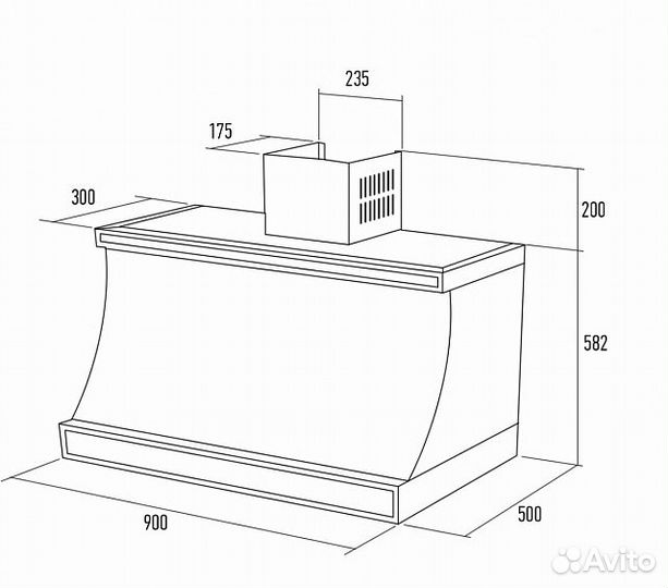 Вытяжка kuppersberg T 939 C Bronze