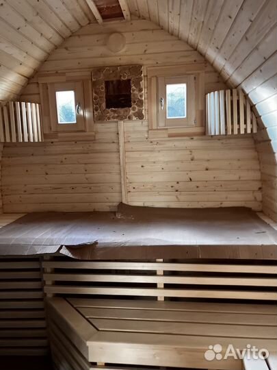 Баня Викинг на дровах / Баня 8х2