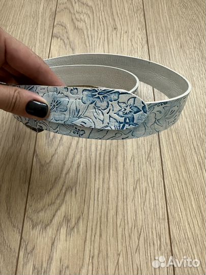 Ремень мужской с цветами Italia