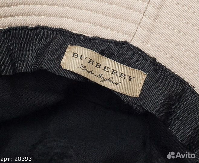 Панама burberry бежевая