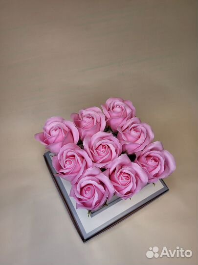 Розы из мыла