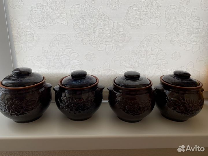 Горшок для запекания набор 4 штуки