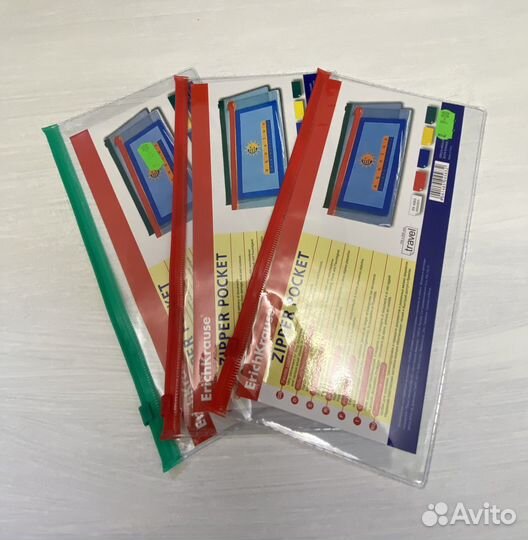 Папка-конверт на кнопке + зип пакет на молнии