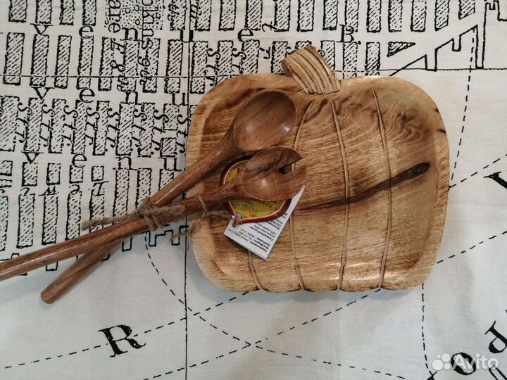 Набор деревянных ложек из дерева акация