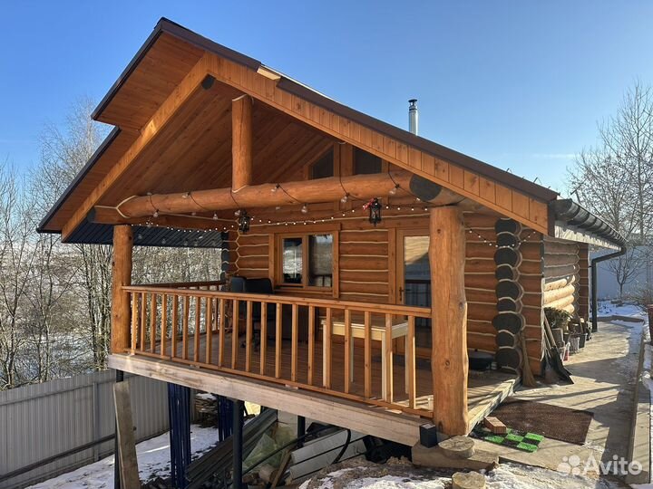 Готовый сруб 6х6 + терраса 2,5 м