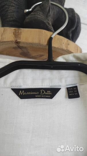 Рубашка лен Massimo Dutti женская 48 р. (рос.)