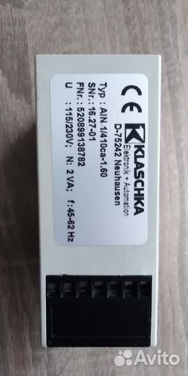 Klaschka AIN 1/410ca-1.60 реле защиты