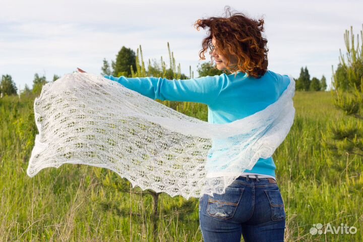 Палантин паутинка