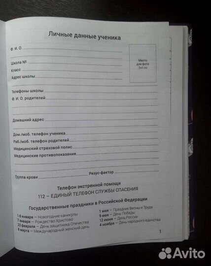 Дневник школьный 5-11кл