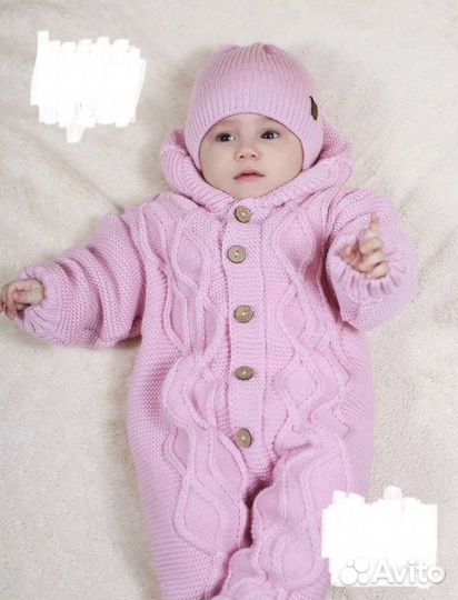 Комплект: комбинезон + шапка + пинетки