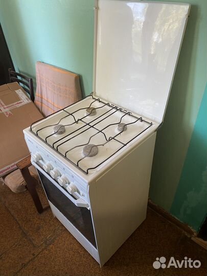 Плита газовая, б/у с духовкой