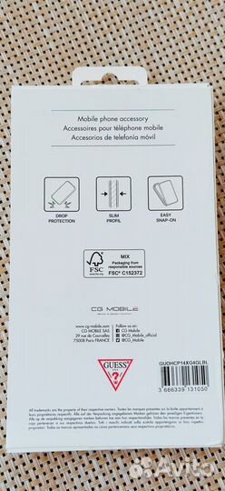 Чехол Guess для 14 Pro Max / Стекло на iPhone 6+