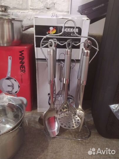 Кастрюли новые тяжёлые двухслойные