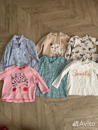 Огромный пакет вещей на девочку