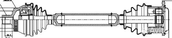 Привод в сборе audi A6 (4B2 C5)