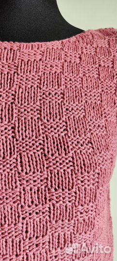 Вязаный топ-жилет