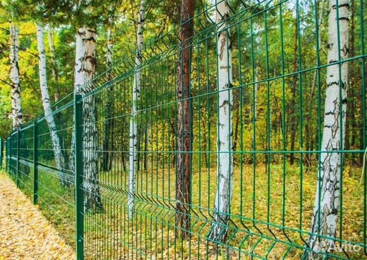 Забор из 3д сетки